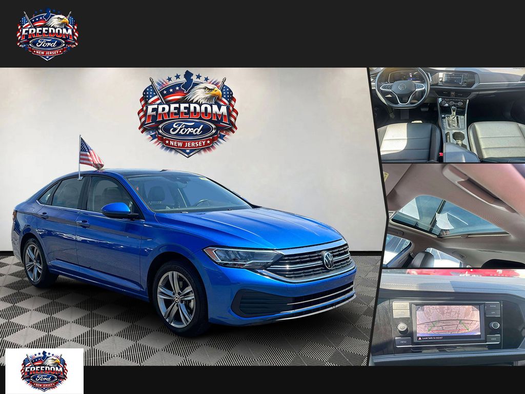 Blue 2024 Volkswagen Jetta SE FWD Sedan Front-Wheel Drive 8-Speed Automatic