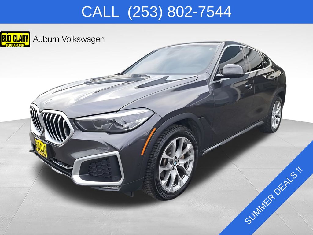 Gray (Dark Graphite Metallic) 2021 BMW X6 xDrive40i AWD SUV / Crossover All-Wheel Drive 8-Speed Automatic