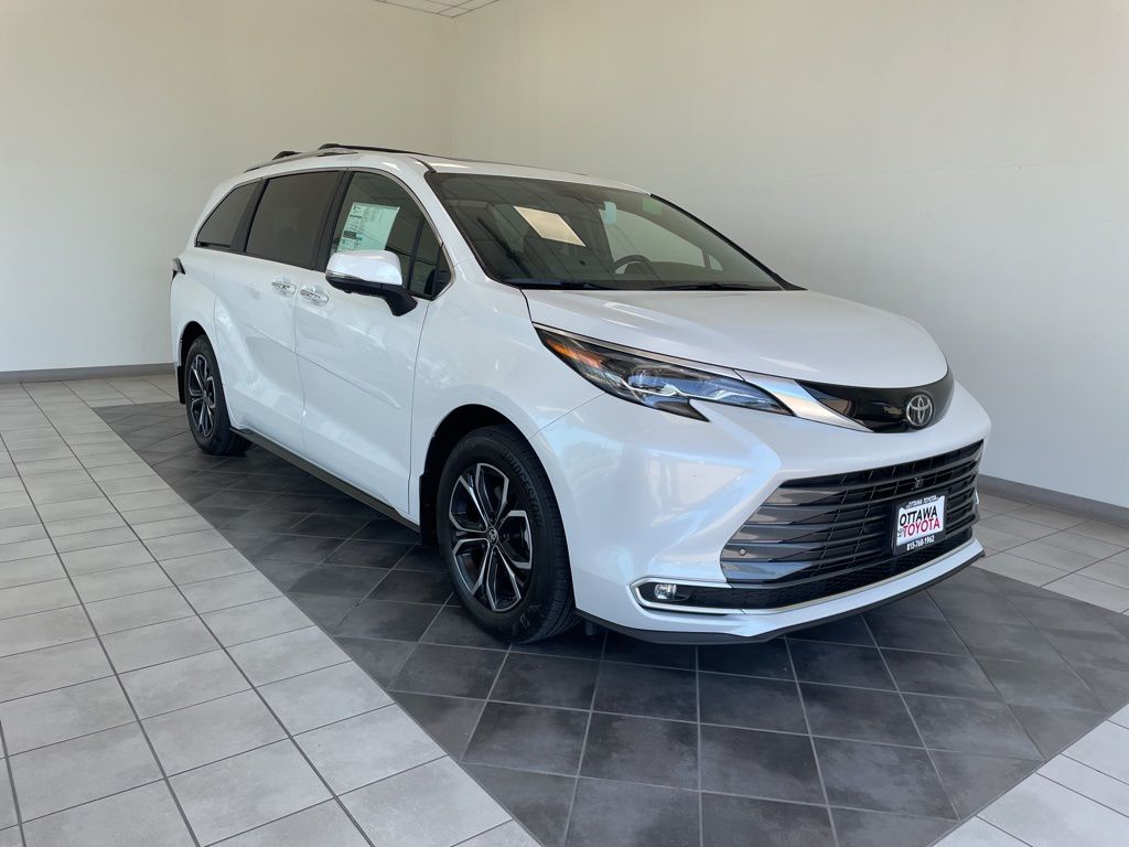 Pearl 2026 Toyota Sienna Platinum 7-Passenger AWD Minivan All-Wheel Drive Continuously Variable Transmission