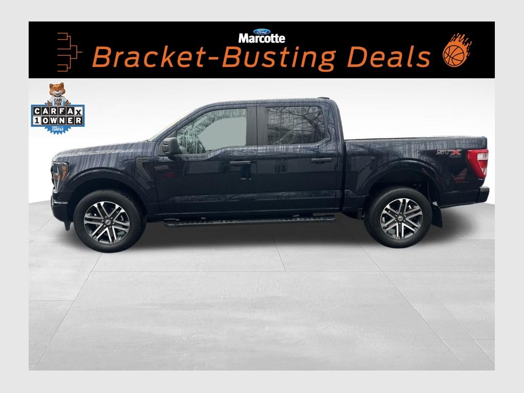 Antimatter Blue Metallic 2023 Ford F-150 XL SuperCrew 4WD Pickup Truck Four-Wheel Drive Automatic