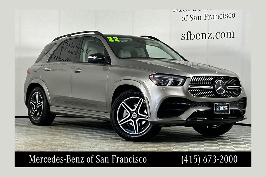 Mojave Silver Metallic 2022 Mercedes-Benz GLE SUV / Crossover Rear-Wheel Drive 9-Speed Automatic