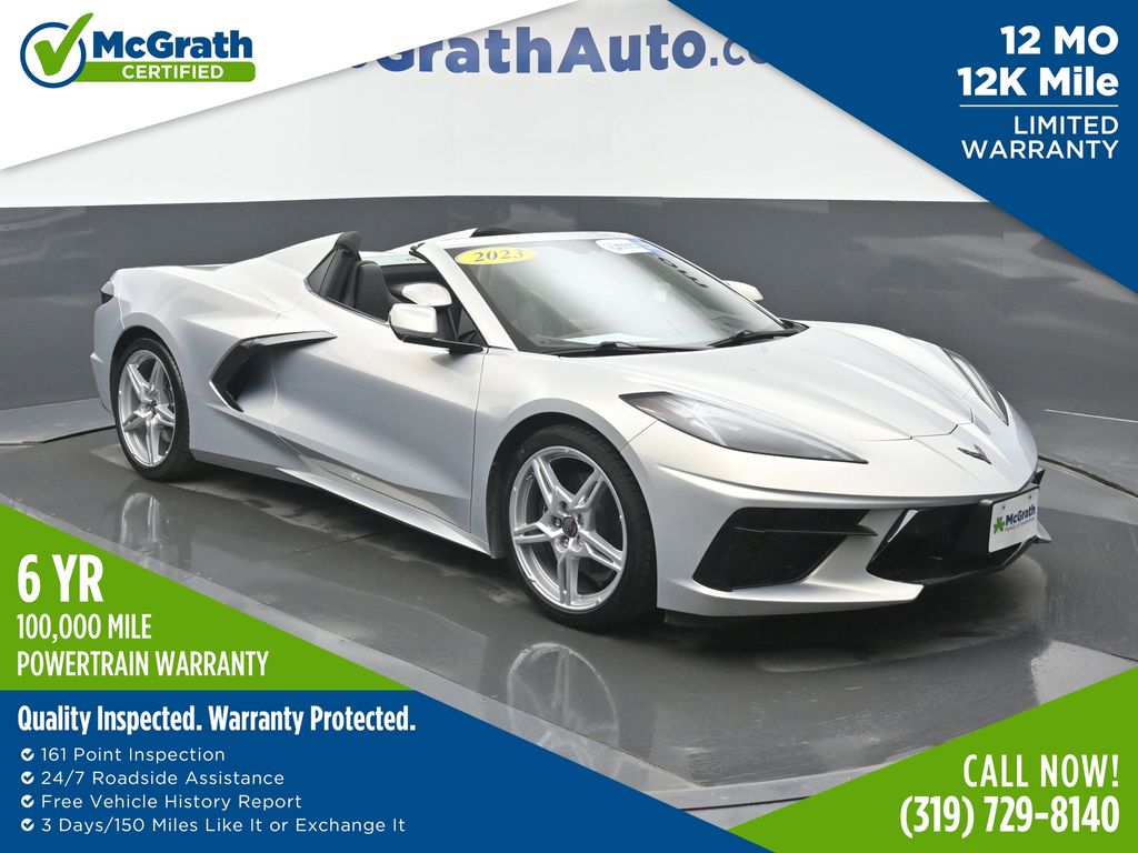 Silver Flare Metallic 2023 Chevrolet Corvette Stingray 2LT Convertible RWD Convertible Rear-Wheel Drive 8-Speed Dual Clutch