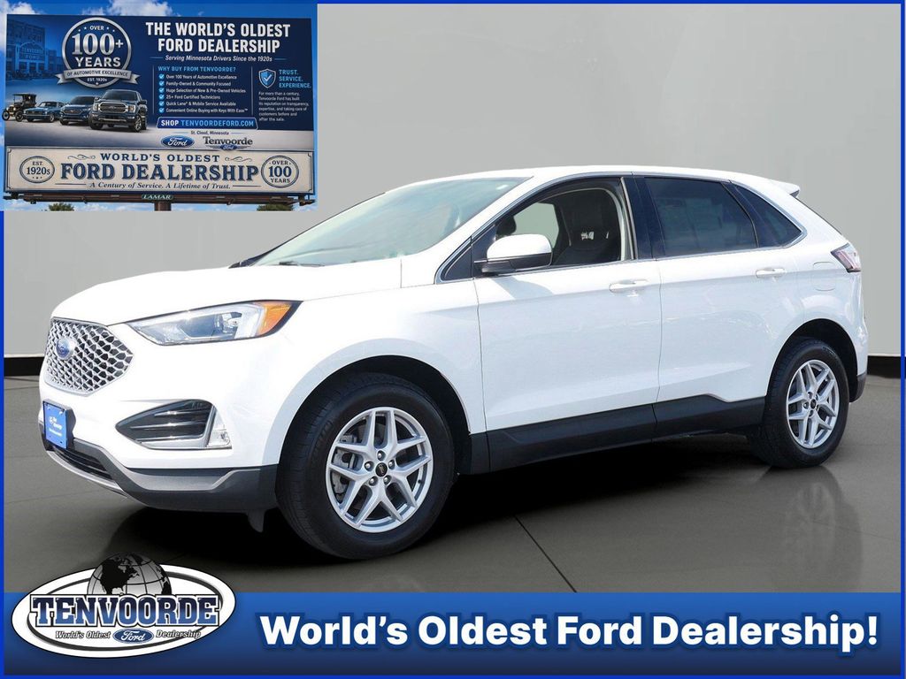 Oxford White 2023 Ford Edge SUV / Crossover All-Wheel Drive 8-Speed Automatic