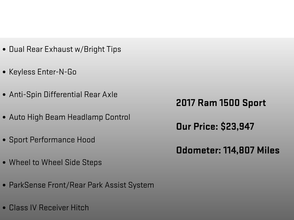 2017 Ram 1500 Sport Gray at Luther Ford