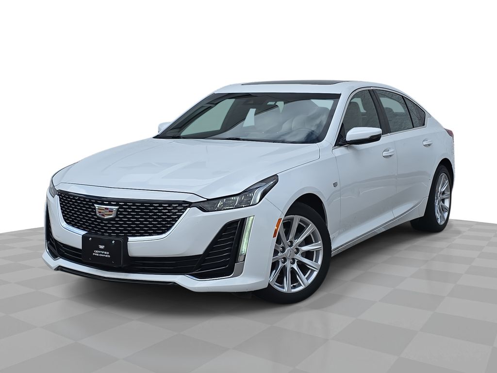 Summit White 2022 Cadillac CT5 Luxury AWD Sedan All-Wheel Drive Automatic