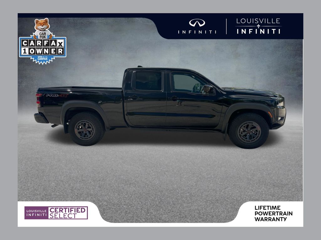 Super Black 2025 Nissan Frontier Pickup Truck Four-Wheel Drive 9-Speed Automatic Overdrive