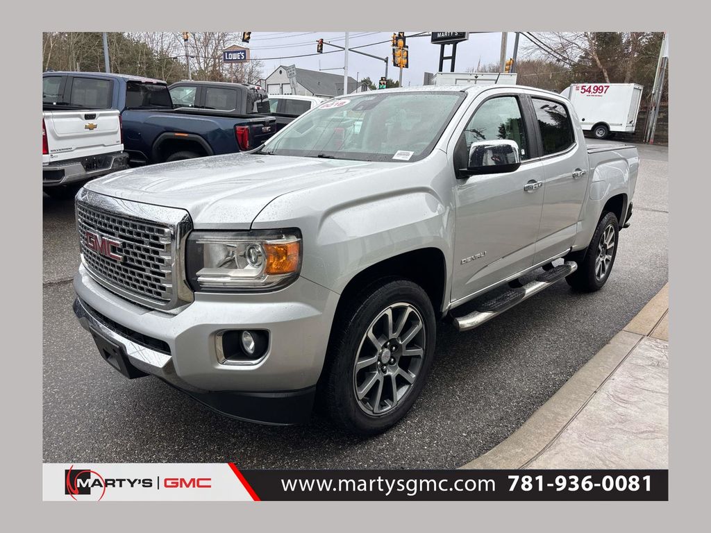 Quicksilver Metallic 2018 GMC Canyon Denali Crew Cab 4WD Pickup Truck Four-Wheel Drive 8-Speed Automatic