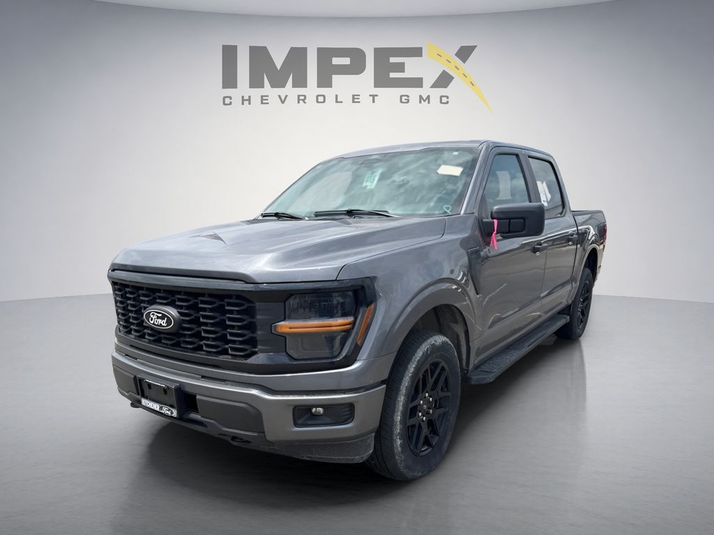 Gray 2024 Ford F-150 Pickup Truck Four-Wheel Drive 