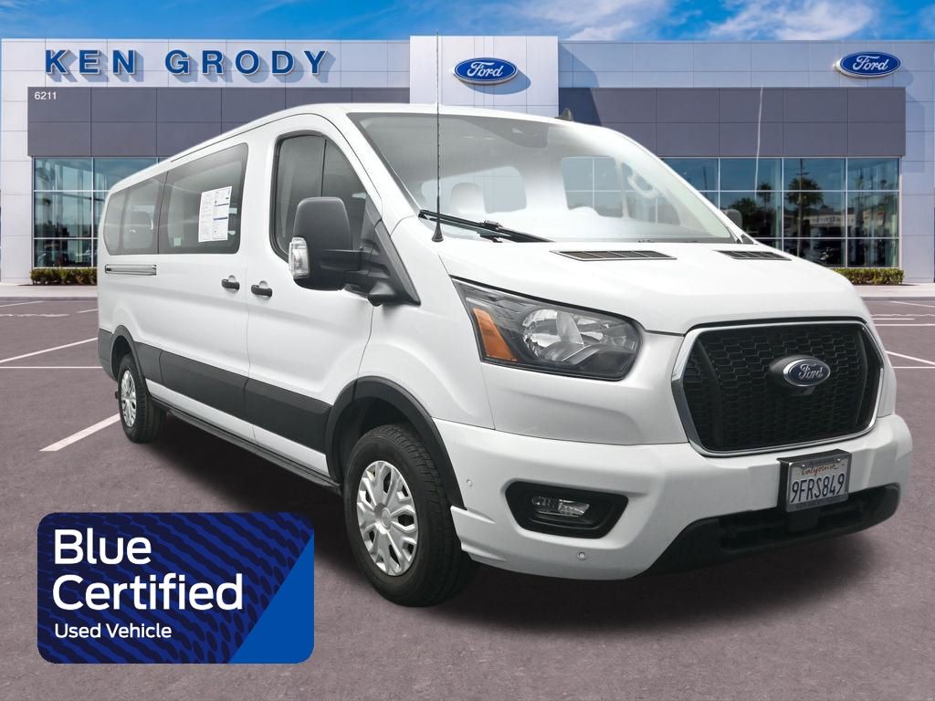 Oxford White 2023 Ford Transit Passenger Van Rear-Wheel Drive
