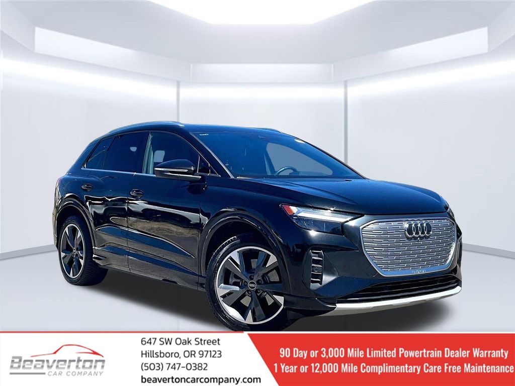 Mythos Black Metallic 2022 Audi Q4 e-tron SUV / Crossover All-Wheel Drive Automatic