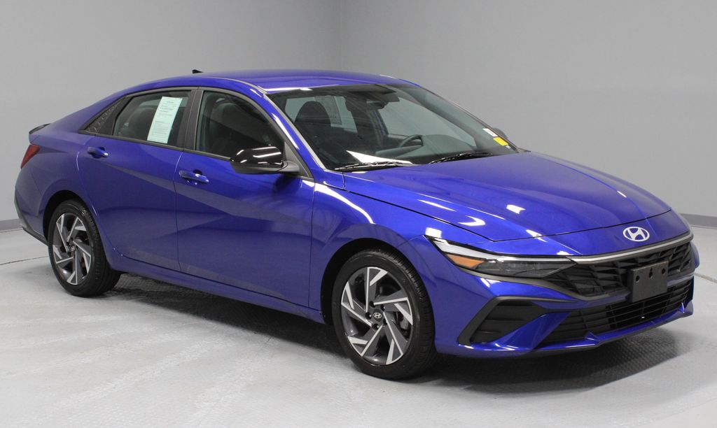 Intense Blue 2025 Hyundai Elantra Sedan Front-Wheel Drive Continuously Variable Transmission