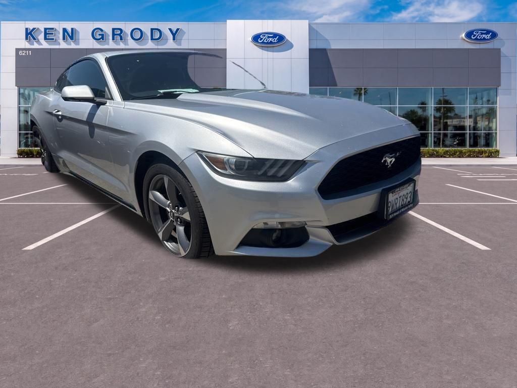 Ingot Silver 2016 Ford Mustang EcoBoost Premium Coupe RWD Coupe Rear-Wheel Drive 6-Speed Manual
