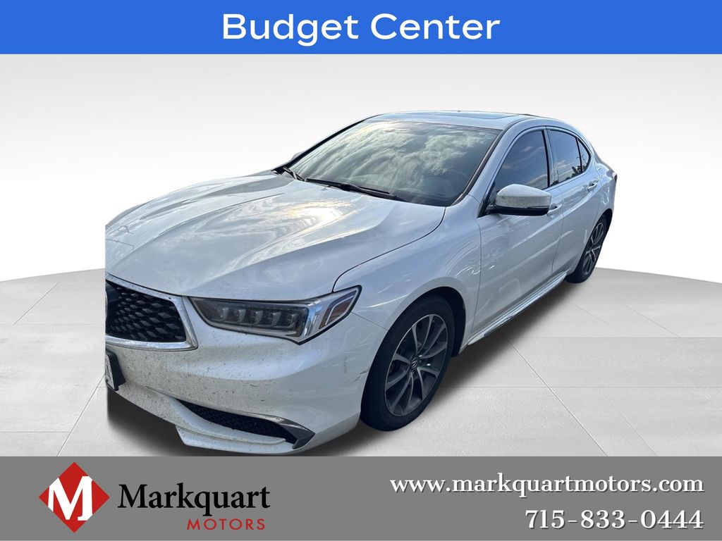 White 2018 Acura TLX Sedan Front-Wheel Drive 9-Speed Automatic