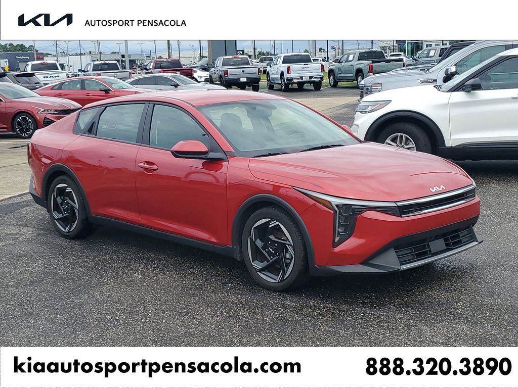 Currant Red 2025 Kia K4 EX FWD Sedan Front-Wheel Drive Continuously Variable Transmission