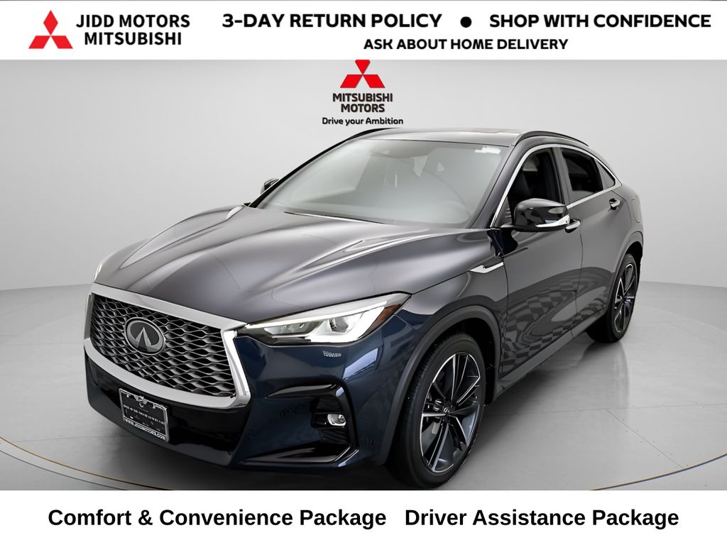 Hermosa Blue 2023 INFINITI QX55 Luxe AWD SUV / Crossover All-Wheel Drive Continuously Variable Transmission