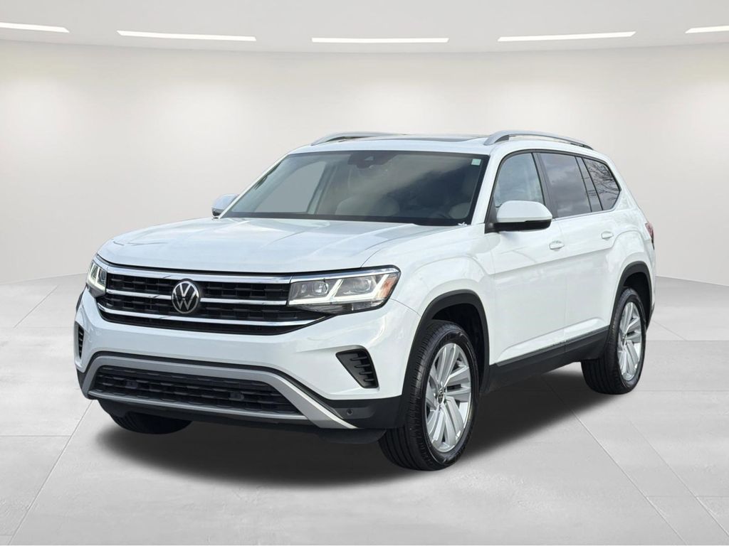 Pure White 2021 Volkswagen Atlas V6 SEL 4Motion SUV / Crossover All-Wheel Drive 8-Speed Automatic