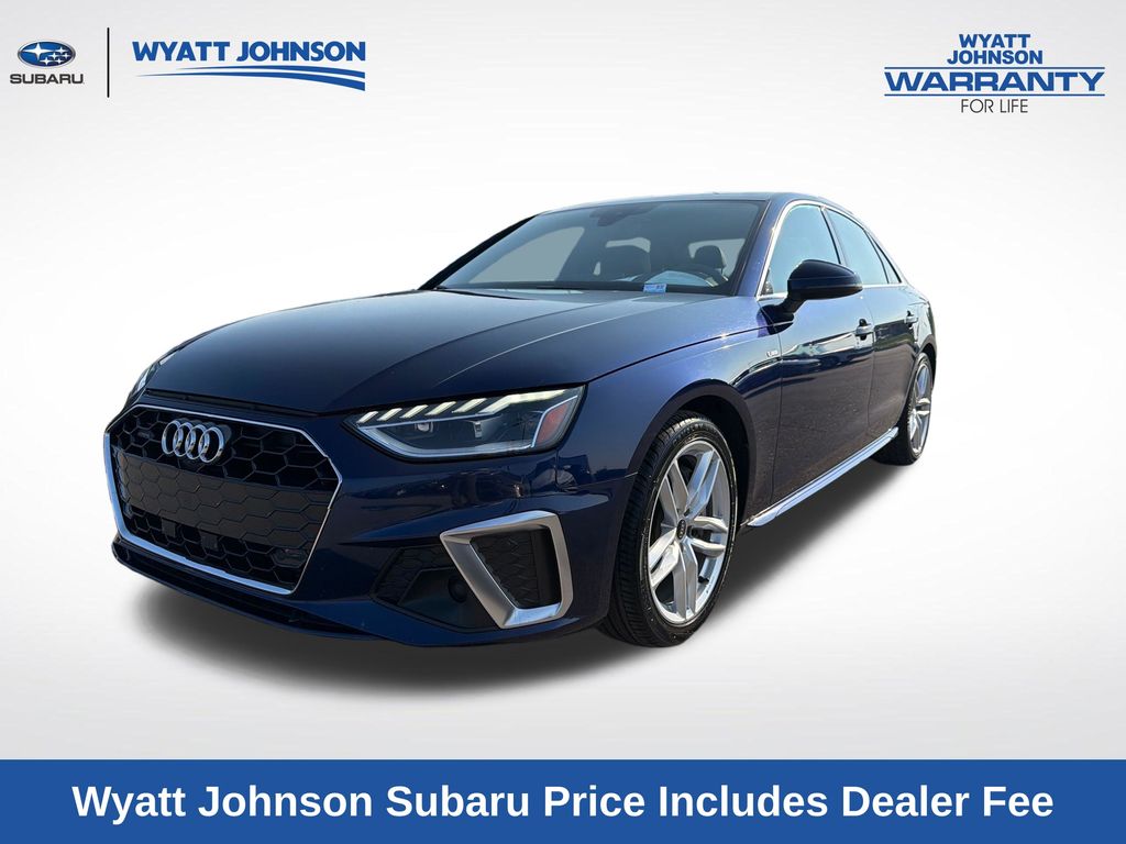 Navarra Blue Metallic 2024 Audi A4 Sedan All-Wheel Drive 7-Speed Automatic