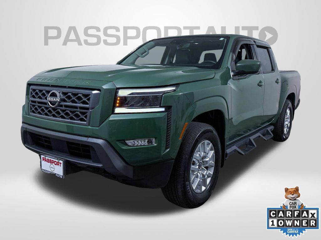 Tactical Green Metallic 2023 Nissan Frontier Pickup Truck Four-Wheel Drive 9-Speed Automatic