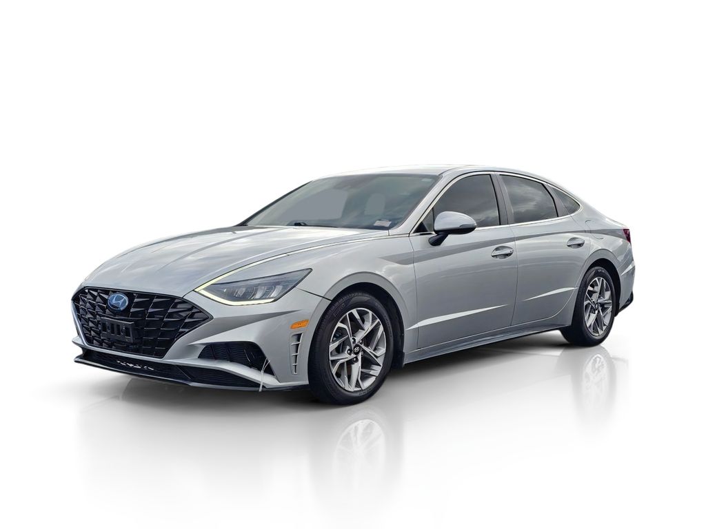 Shimmering Silver 2021 Hyundai Sonata Sedan Front-Wheel Drive 8-Speed Automatic Overdrive