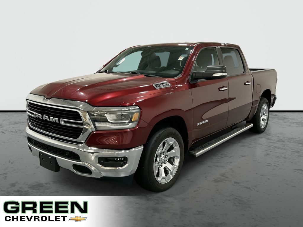 Delmonico Red Pearlcoat 2019 RAM 1500 Big Horn Crew Cab 4WD Pickup Truck Four-Wheel Drive 8-Speed Automatic