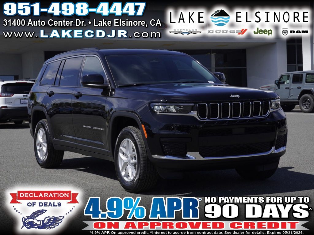 Diamond Black Crystal Pearlcoat 2026 Jeep Grand Cherokee L Laredo 4WD SUV / Crossover Four-Wheel Drive 8-Speed Automatic