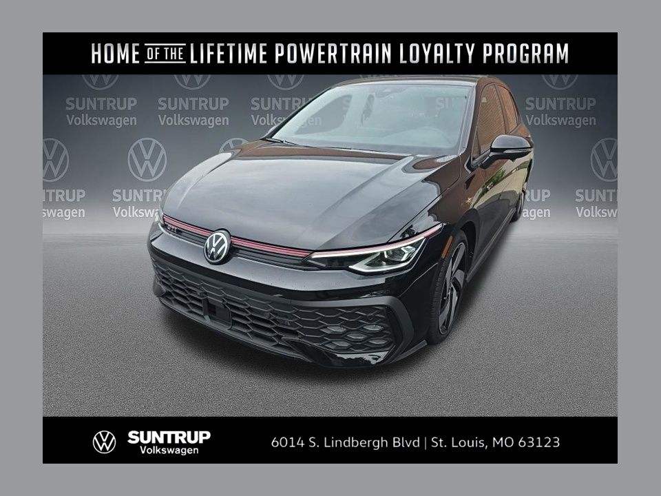 Black Metallic 2025 Volkswagen Golf GTI Hatchback Front-Wheel Drive 7-Speed Dual Clutch