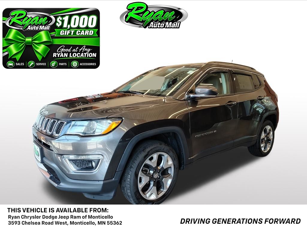 Gray (Granite Crystal Metallic Clearcoat) 2019 Jeep Compass SUV / Crossover Four-Wheel Drive 9-Speed Automatic