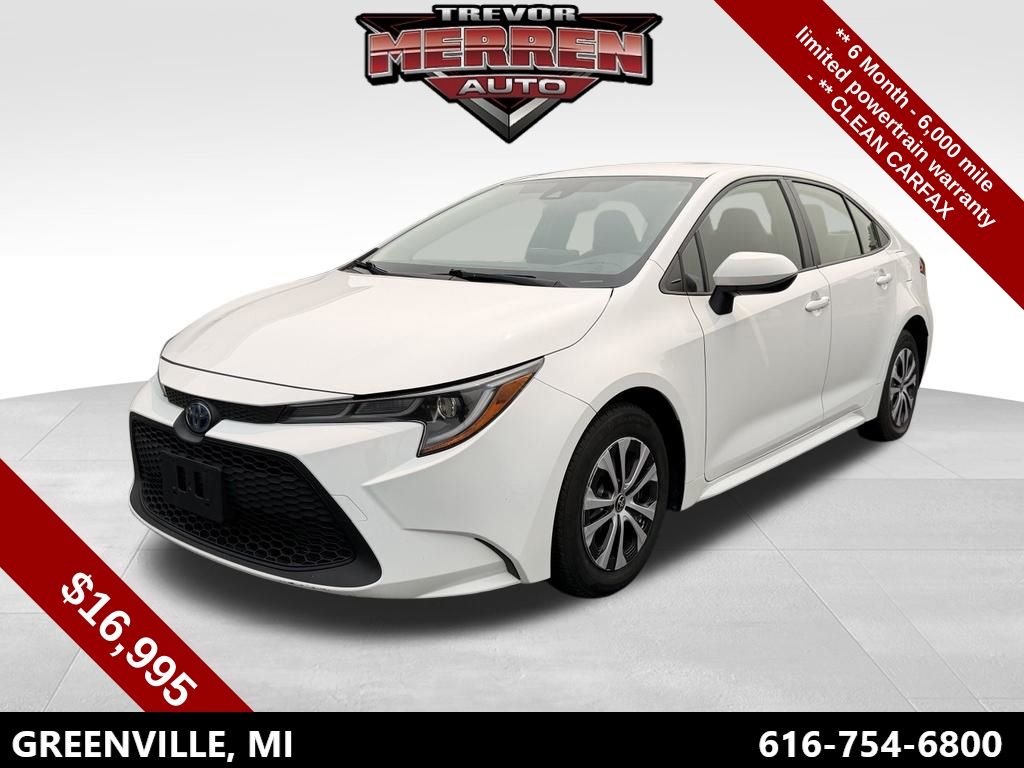 White 2022 Toyota Corolla Hybrid Sedan Front-Wheel Drive Continuously Variable Transmission