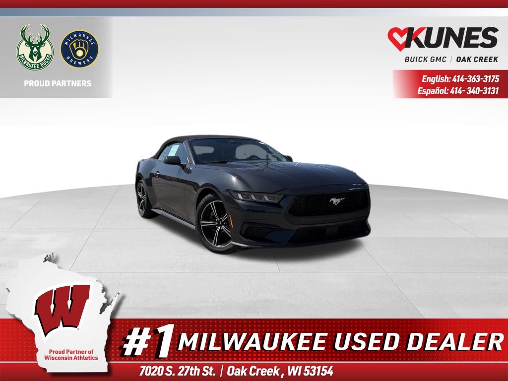 Gray Metallic 2024 Ford Mustang EcoBoost Premium Convertible RWD Convertible Rear-Wheel Drive Automatic