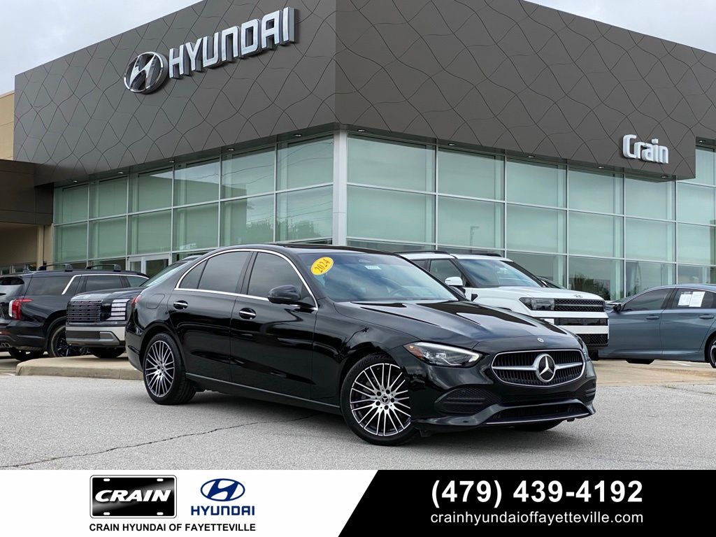 Black 2024 Mercedes-Benz C-Class Sedan Rear-Wheel Drive 9-Speed Automatic