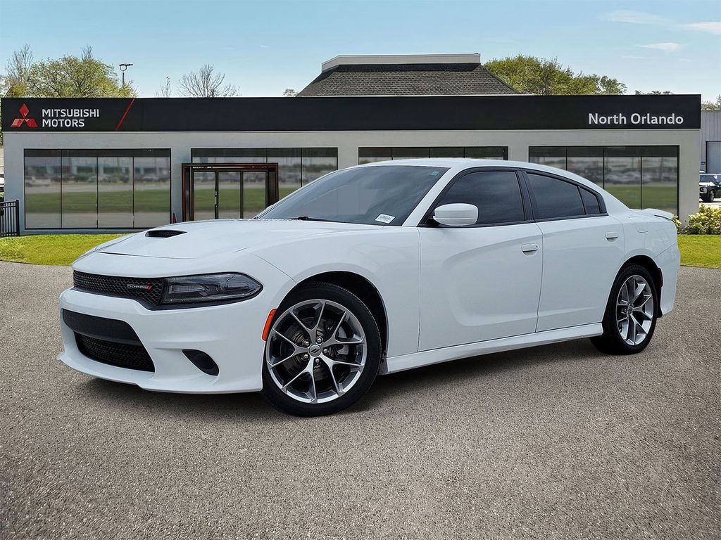 White 2021 Dodge Charger Sedan Rear-Wheel Drive 8-Speed Automatic