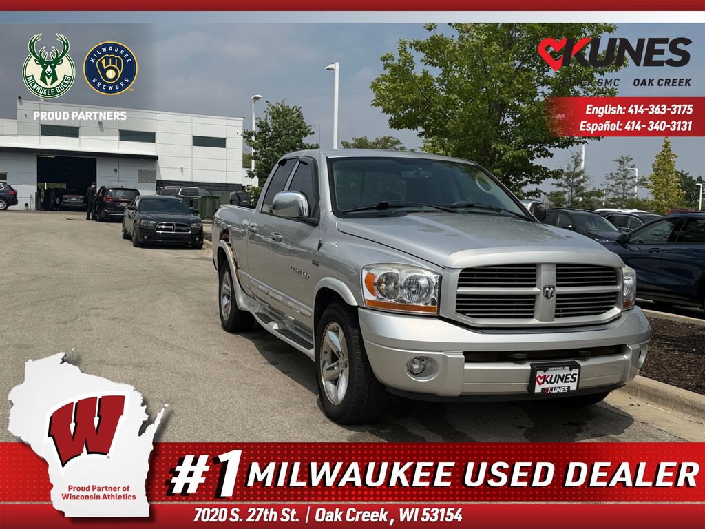 Bright Silver Metallic 2006 Dodge RAM 1500 Pickup Truck Four-Wheel Drive 5-Speed Automatic
