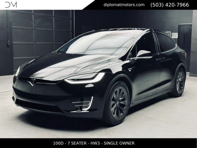 Black 2018 Tesla Model X SUV / Crossover All-Wheel Drive 1-Speed Automatic