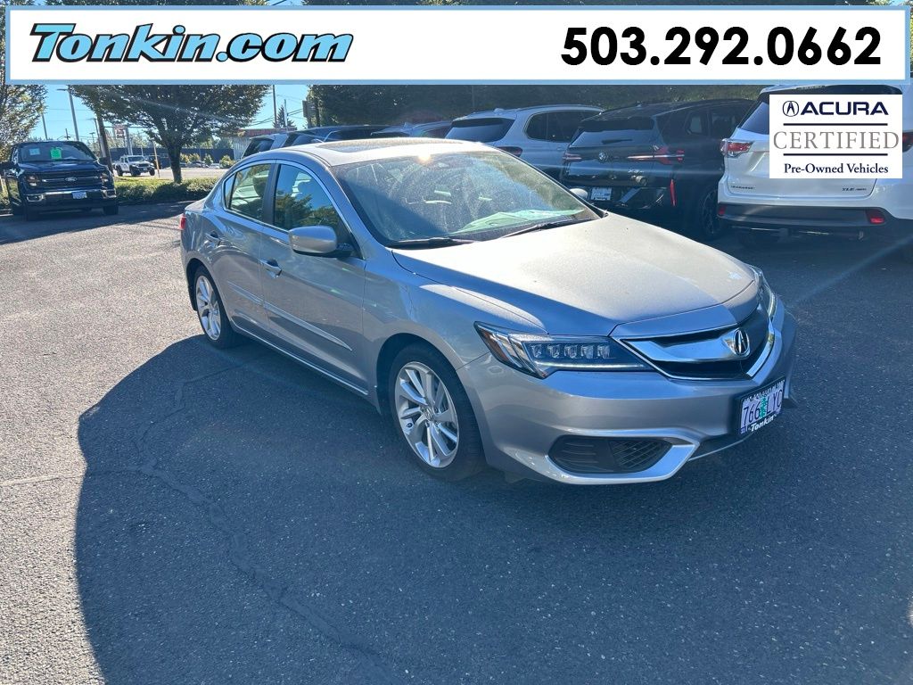 Lunar Silver Metallic 2017 Acura ILX Sedan Front-Wheel Drive 8-Speed Dual Clutch