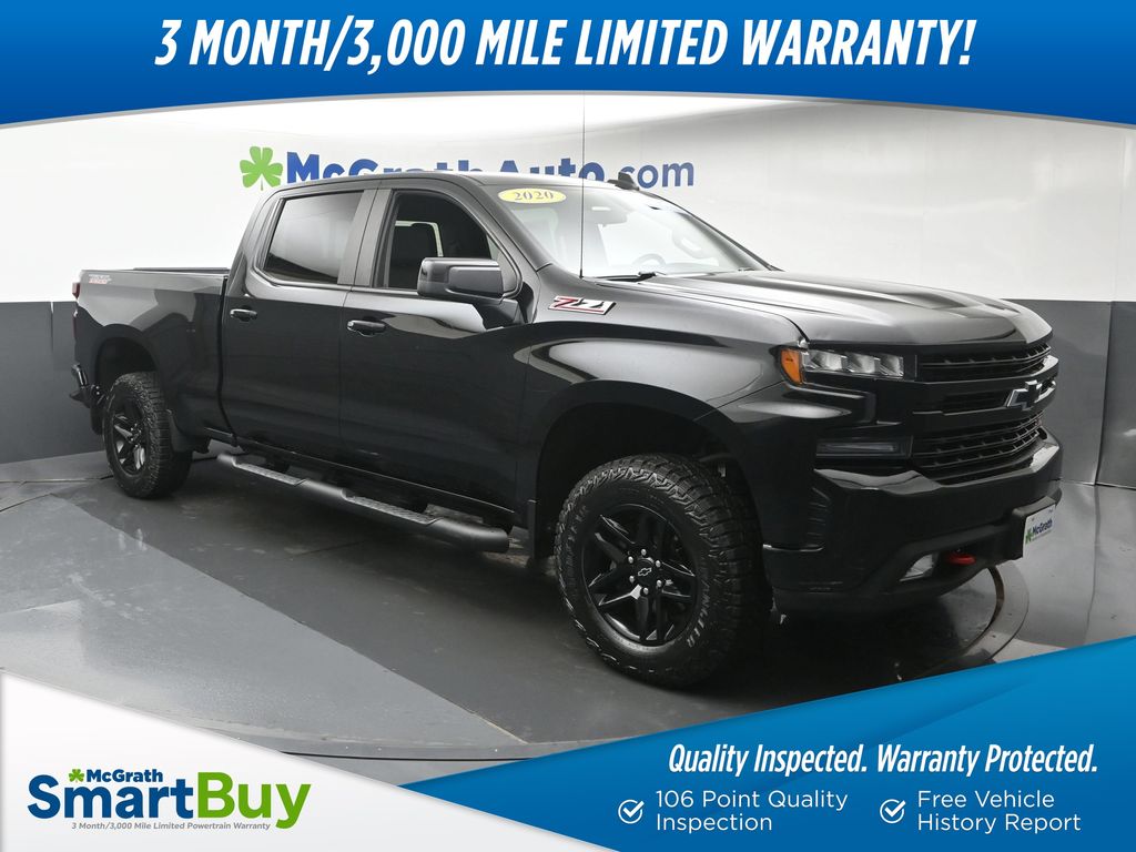 Black 2020 Chevrolet Silverado 1500 Pickup Truck Four-Wheel Drive Automatic