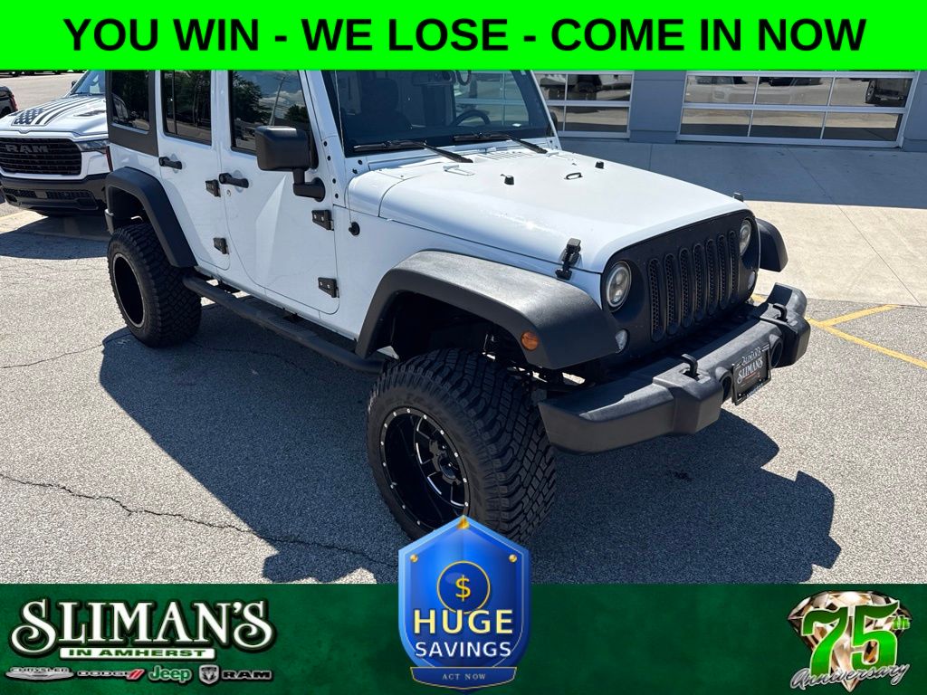 Bright White Clearcoat 2017 Jeep Wrangler SUV / Crossover Four-Wheel Drive 5-Speed Automatic