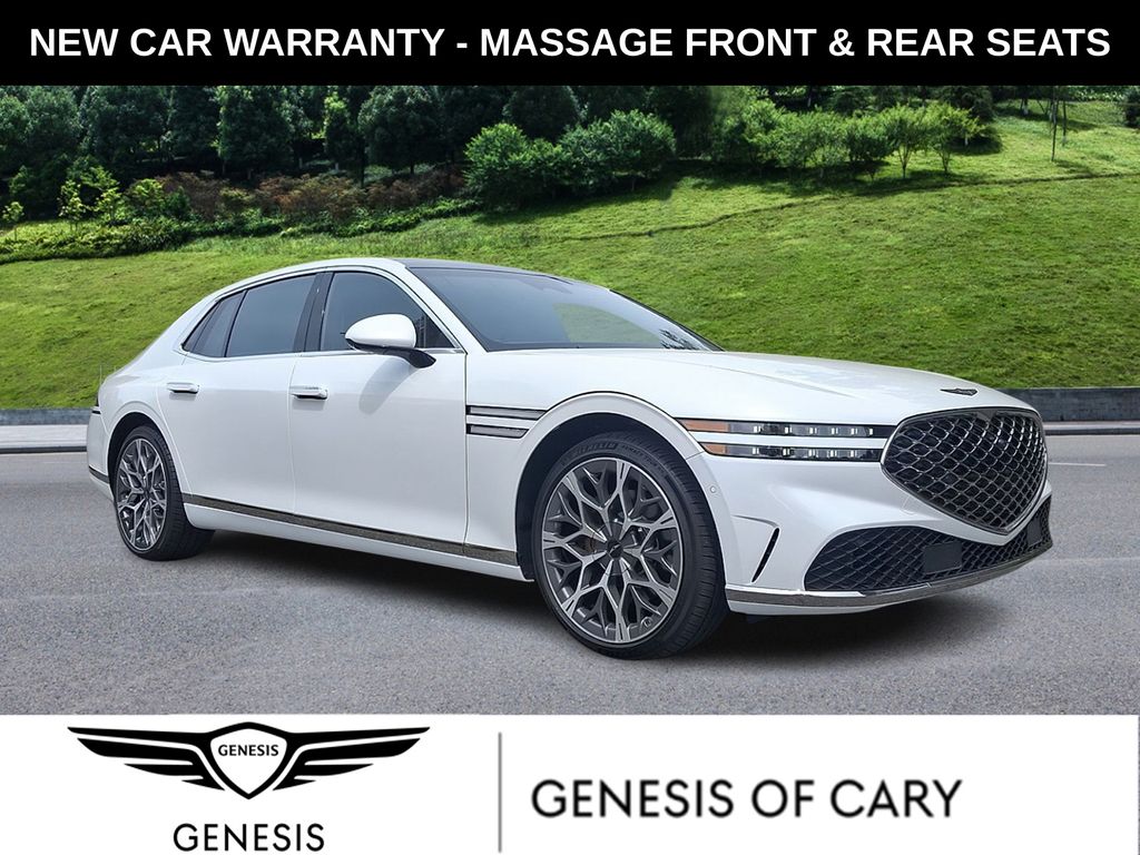 Uyuni White 2025 Genesis G90 3.5T e-Supercharger AWD Sedan All-Wheel Drive 8-Speed Automatic