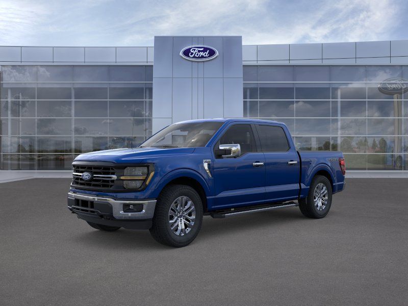 Blue 2026 Ford F-150 XLT SuperCrew 4WD Pickup Truck Four-Wheel Drive Automatic