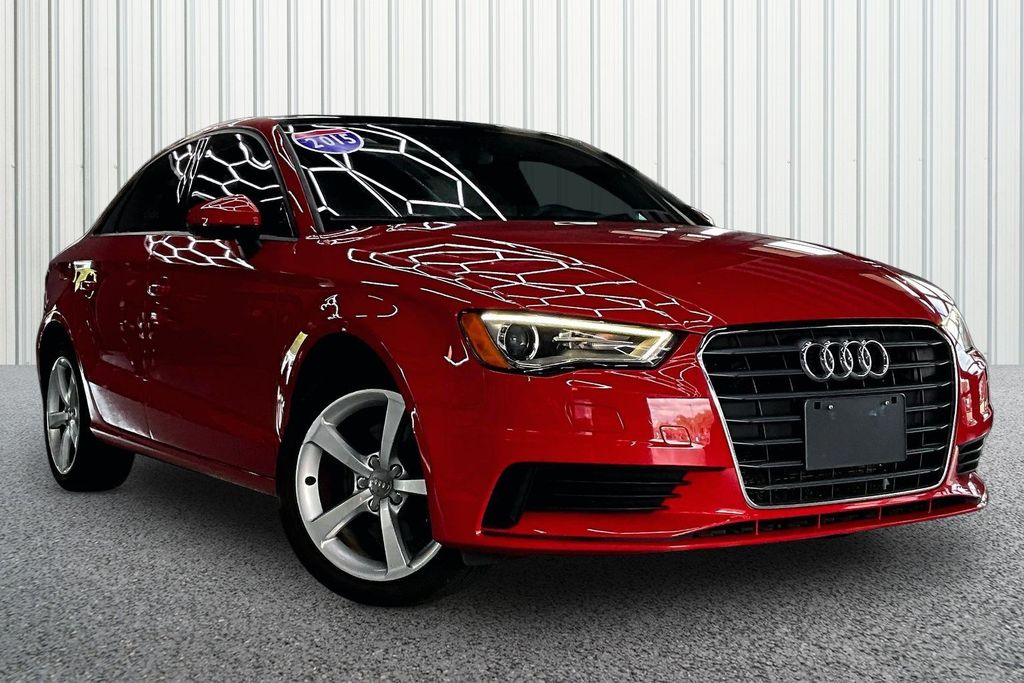 Brilliant Red 2015 Audi A3 Sedan Front-Wheel Drive 6-Speed Automatic
