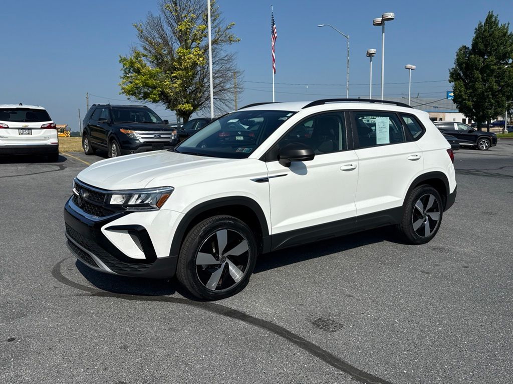 2023 Volkswagen Taos 1.5T S White at Auto Express Mitsubishi