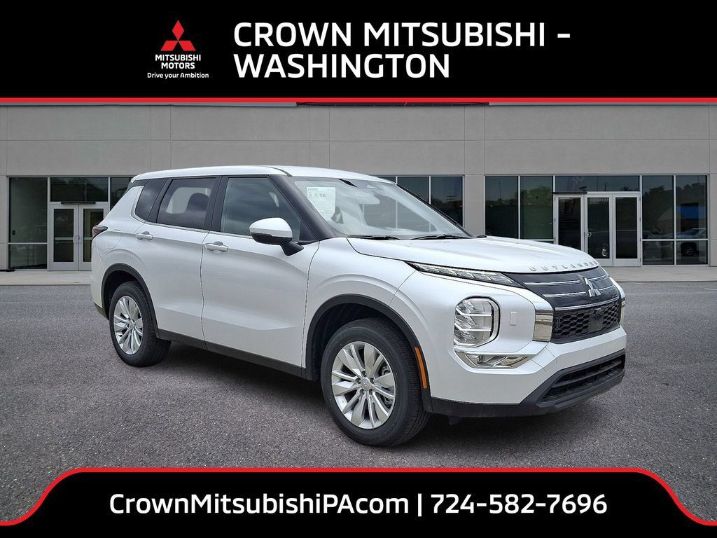 White Diamond 2026 Mitsubishi Outlander SUV / Crossover Front-Wheel Drive Continuously Variable Transmission