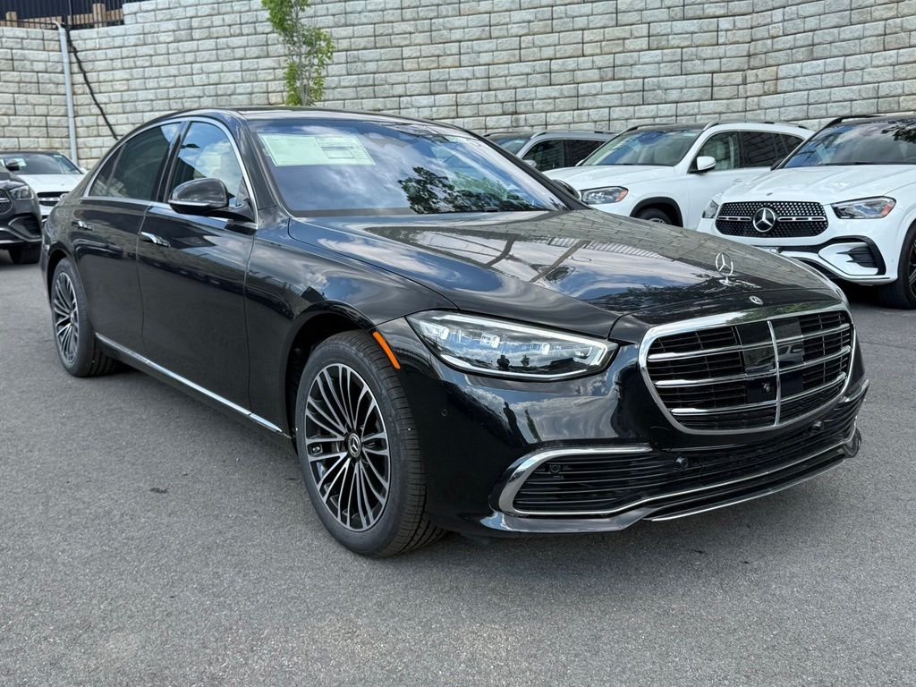Black 2026 Mercedes-Benz S-Class Sedan All-Wheel Drive 9-Speed Automatic