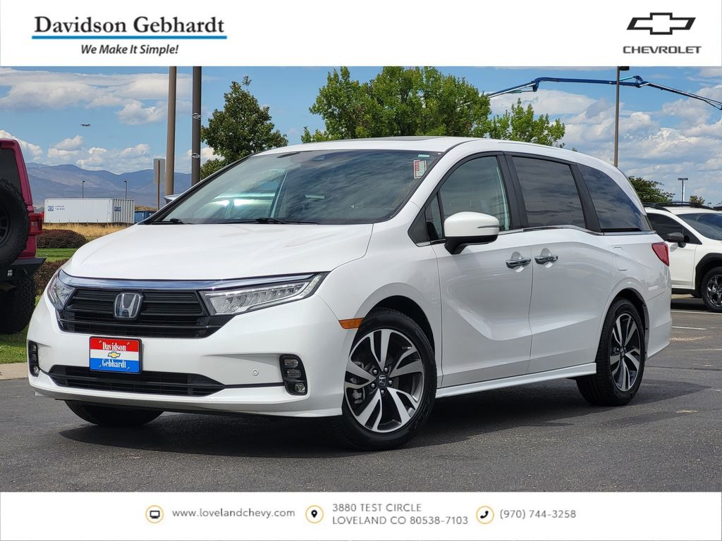 Platinum White 2024 Honda Odyssey Minivan Front-Wheel Drive Automatic