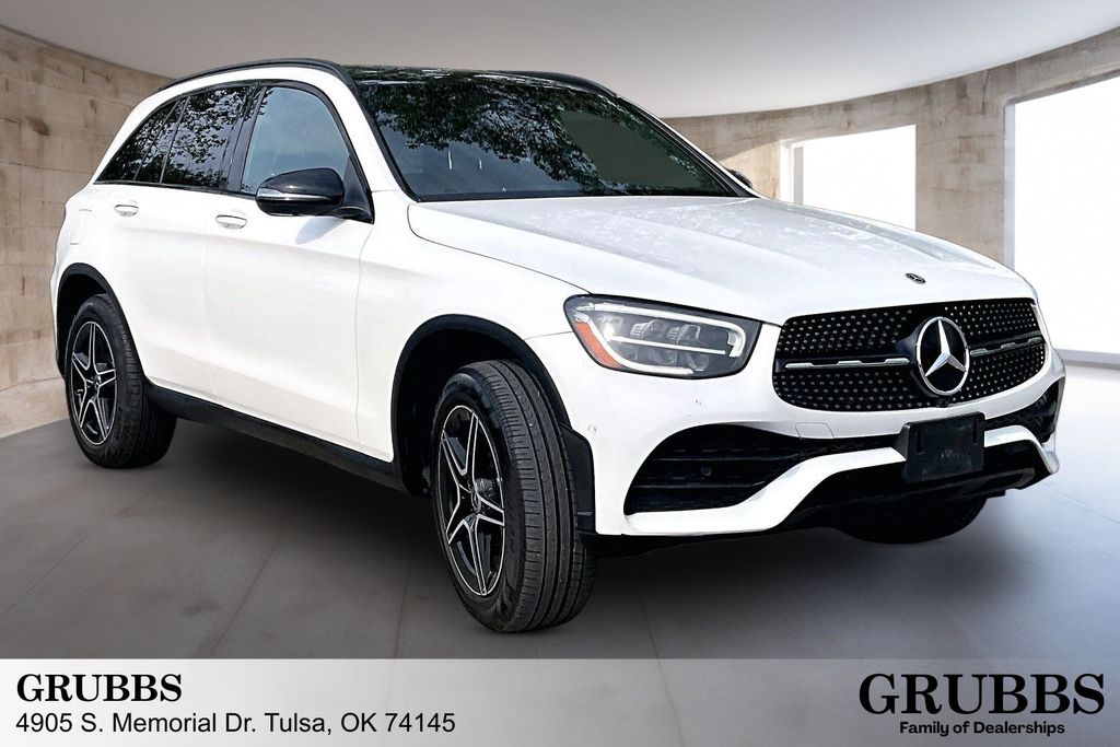 Polar White 2021 Mercedes-Benz GLC SUV / Crossover All-Wheel Drive 9-Speed Automatic