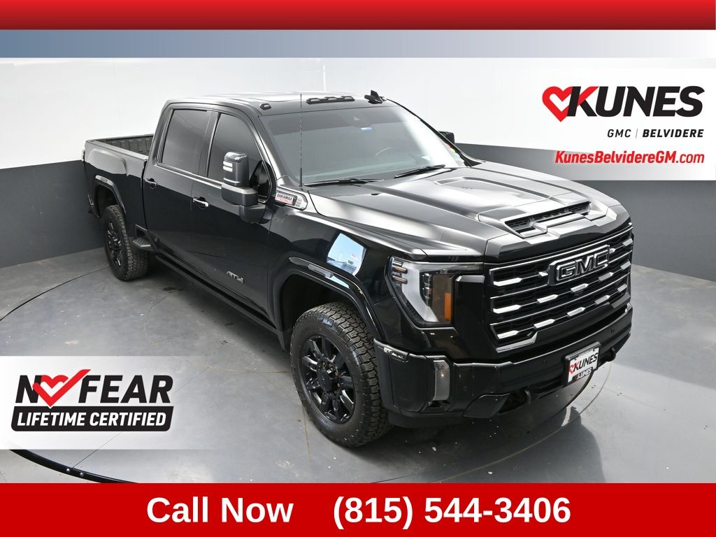 Onyx Black 2024 GMC Sierra 2500HD Pickup Truck Four-Wheel Drive Automatic