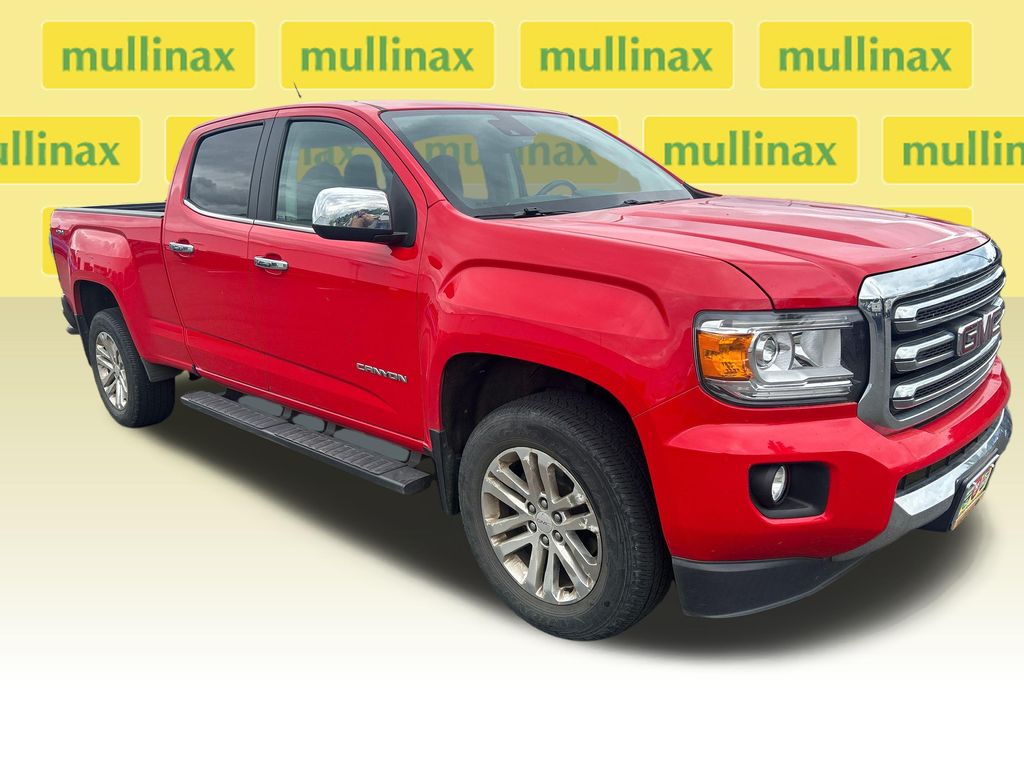 Cardinal Red 2015 GMC Canyon SLT Crew Cab 4WD Pickup Truck Four-Wheel Drive 6-Speed Automatic