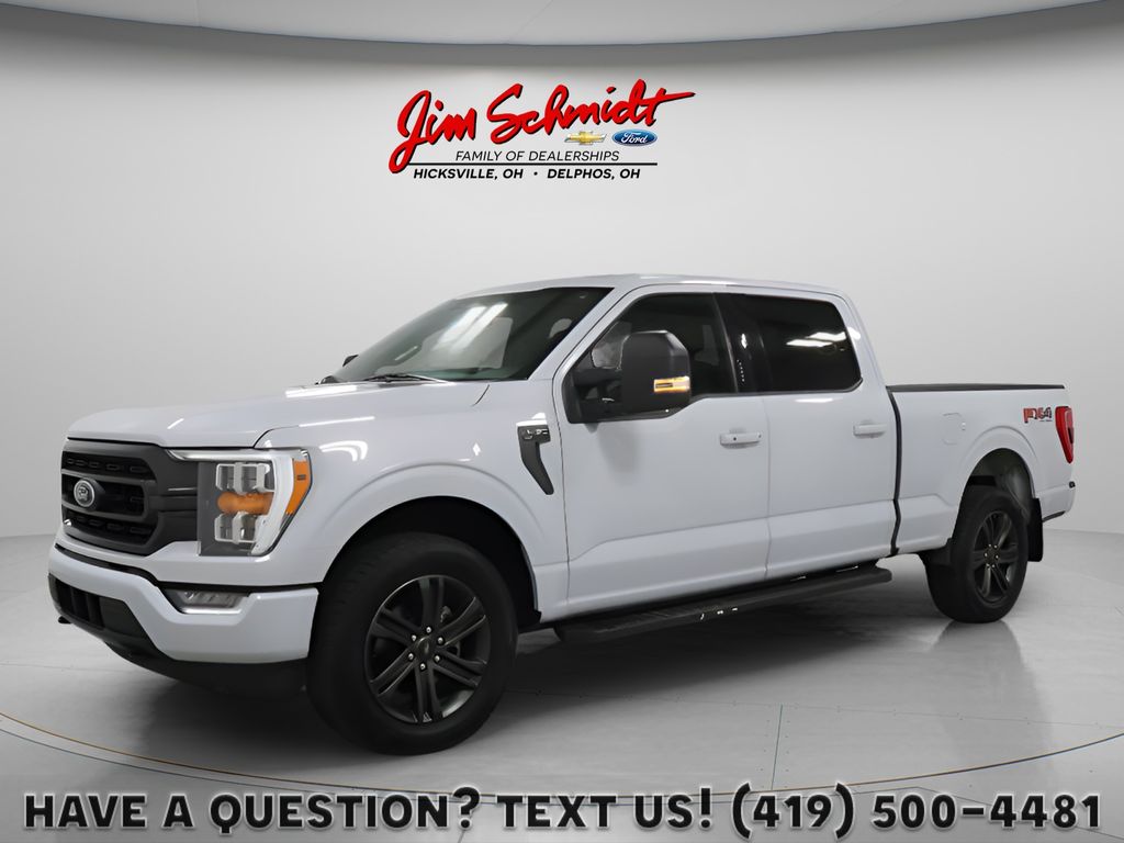 Space White Metallic 2022 Ford F-150 XLT SuperCrew 4WD Pickup Truck Four-Wheel Drive Automatic