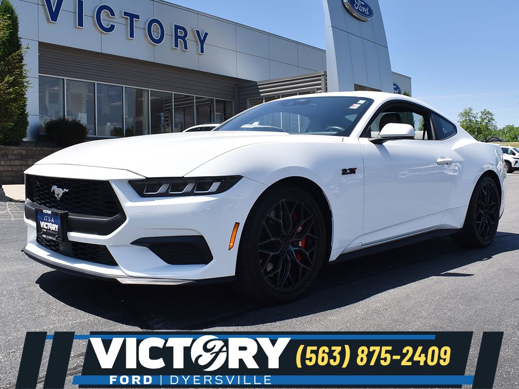 Oxford White 2024 Ford Mustang EcoBoost Fastback RWD Coupe Rear-Wheel Drive Automatic