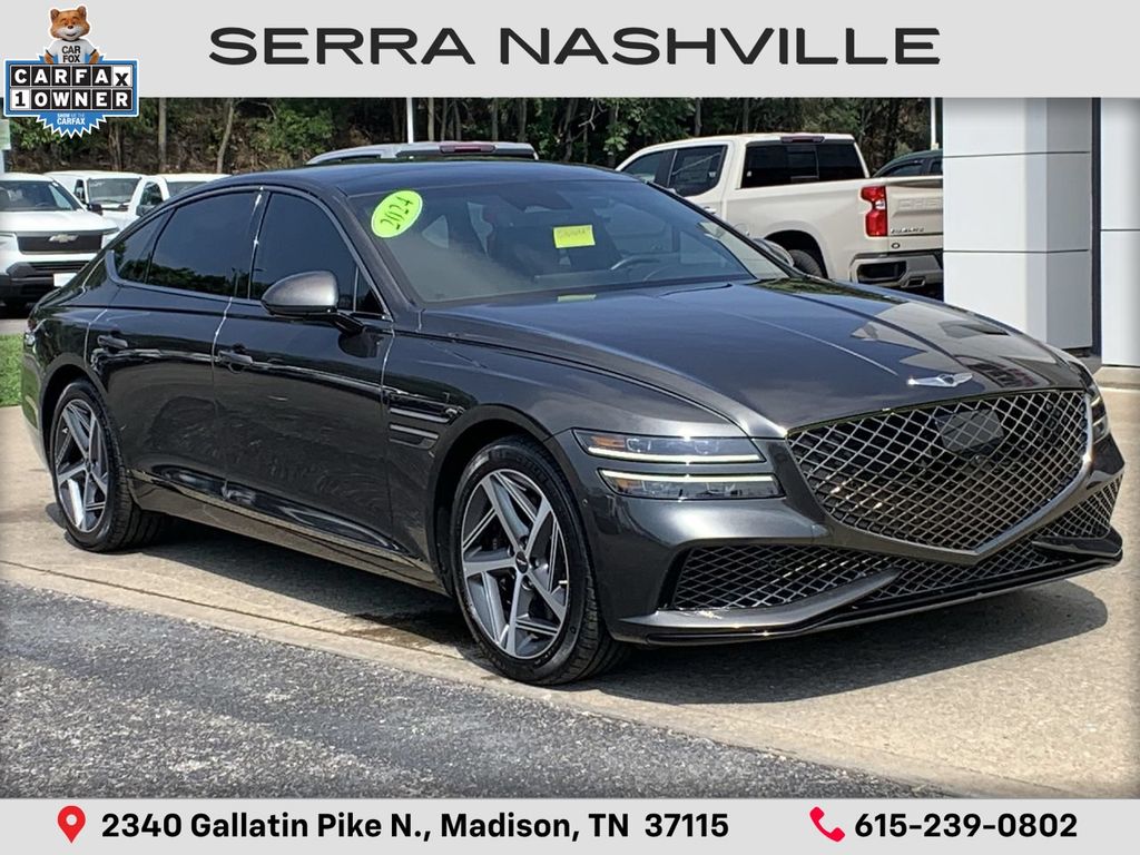 Makalu Gray 2024 Genesis G80 Sedan All-Wheel Drive 8-Speed Automatic
