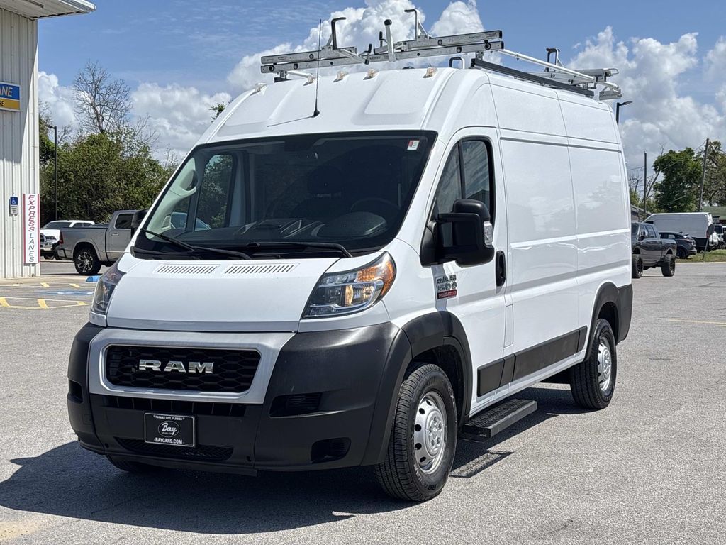 Bright White Clearcoat 2020 RAM ProMaster 1500 136 High Roof Cargo Van FWD Van Front-Wheel Drive 6-Speed Automatic